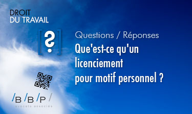 licenciement pour motif personnel