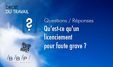 Licenciement pour faute grave