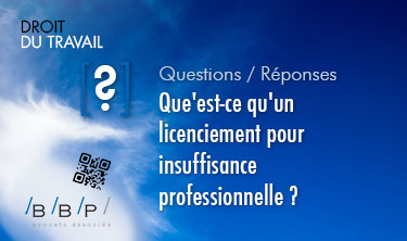 licenciement pour insuffisance professionnelle