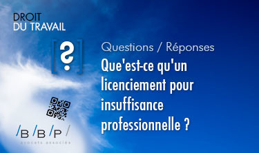 licenciement pour insuffisance professionnelle