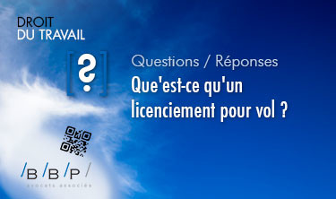 licenciement pour vol